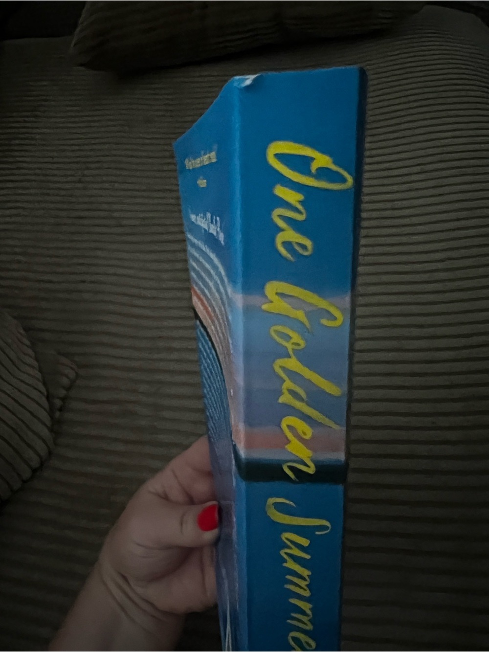 One Golden Summer by Carley Fortune - Blue & Yellow Paperback - Picture 4 of 5